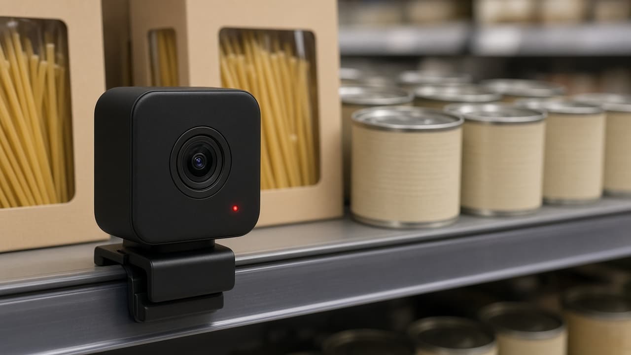 Camera on the shelf, no visitor